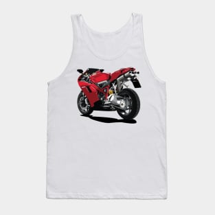 Ducati 848 Cartoon Tank Top